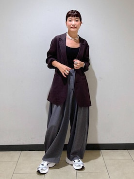 「A part by（アパートバイ）のアイテム（スニーカー）」を使った、sayakaさん（レディース・158cm）の秋コーディネート