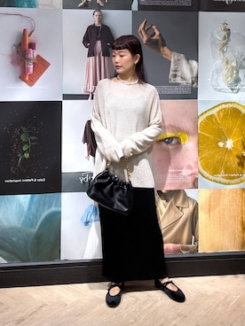 「アイテム（バレエシューズ）」を使った、sayakaさん（レディース・158cm）の夏コーディネート
