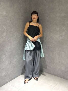 「アイテム（チュニック）」を使った、sayakaさん（レディース・158cm・20代）の夏コーディネート