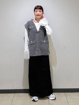 「A part by（アパートバイ）のアイテム（スニーカー）」を使った、sayakaさん（レディース・158cm）の秋コーディネート