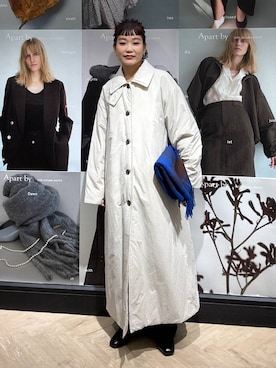 「アイテム（ダウンジャケット/コート）」を使った、sayakaさん（レディース・158cm・20代）の秋コーディネート