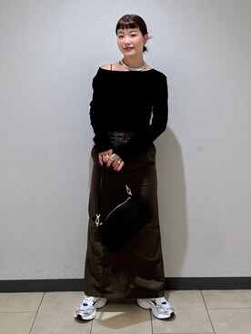 「A part by（アパートバイ）のアイテム（スニーカー）」を使った、sayakaさん（レディース・158cm）の秋コーディネート