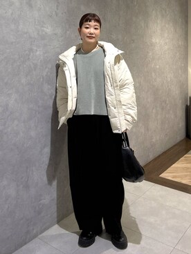 「A part by（アパートバイ）のアイテム（ブルゾン）」を使った、sayakaさん（レディース・158cm）の冬コーディネート