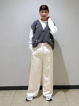 「A part by（アパートバイ）のアイテム（スニーカー）」を使った、sayakaさん（レディース・158cm）の秋コーディネート