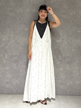「A part by（アパートバイ）のアイテム（ワンピース/ドレス）」を使った、sayakaさん（レディース・158cm）の夏コーディネート
