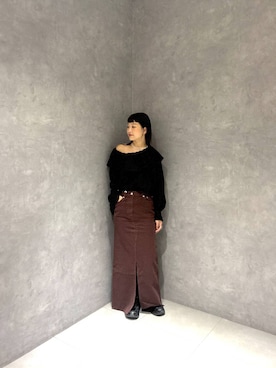 「アイテム（デニムスカート）」を使った、sayakaさん（レディース・158cm・20代）の夏コーディネート