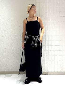 「A part by（アパートバイ）のアイテム（ワンピース）」を使った、sayakaさん（レディース・158cm）の夏コーディネート