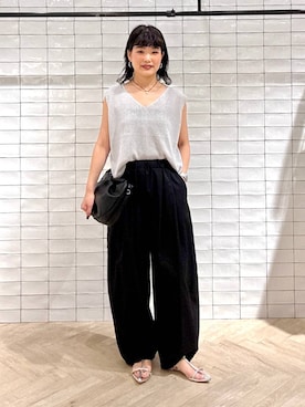 「アイテム（サンダル）」を使った、sayakaさん（レディース・158cm・20代）の夏コーディネート