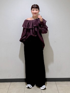 「A part by（アパートバイ）のアイテム（スニーカー）」を使った、sayakaさん（レディース・158cm）の秋コーディネート