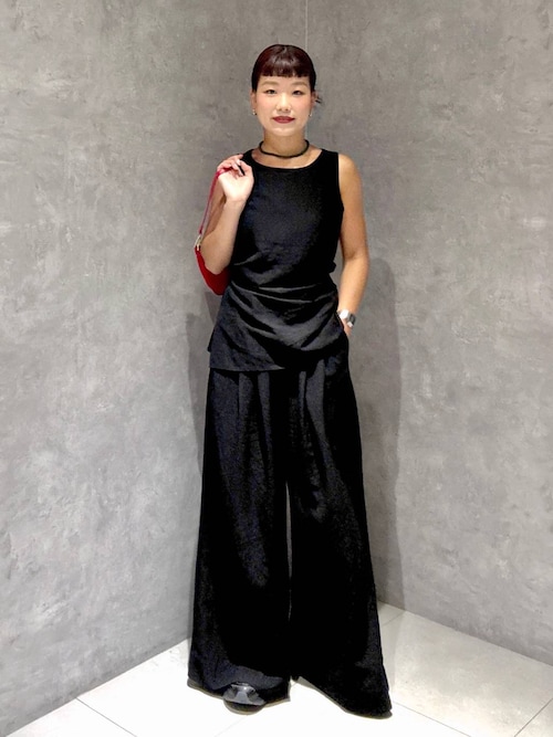 セール】サイドタックノースリセットアップ（パンツドレス）｜A part