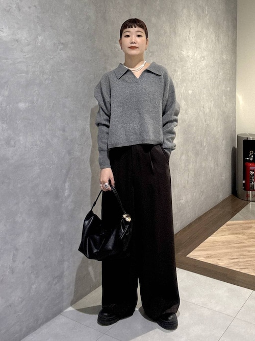 セール】CNラクーンコンエリツキニット（ニット/セーター）｜A part by