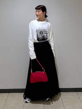 「A part by（アパートバイ）のアイテム（スニーカー）」を使った、sayakaさん（レディース・158cm）の秋コーディネート