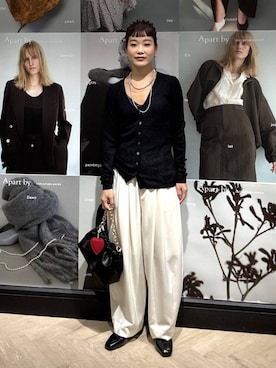 「アイテム（財布/小物）」を使った、sayakaさん（レディース・158cm）の秋コーディネート