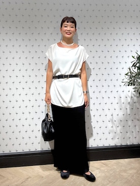 「アイテム（バレエシューズ）」を使った、sayakaさん（レディース・158cm・20代）の夏コーディネート