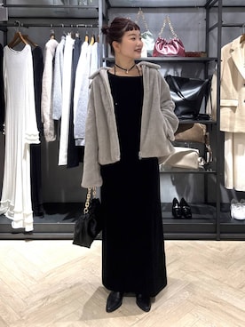 「A part by（アパートバイ）のアイテム（その他アウター）」を使った、sayakaさん（レディース・158cm）の冬コーディネート