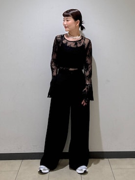 「A part by（アパートバイ）のアイテム（スニーカー）」を使った、sayakaさん（レディース・158cm）の秋コーディネート