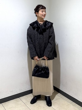 「A part by（アパートバイ）のアイテム（シャツ/ブラウス）」を使った、sayakaさん（レディース・158cm）の秋コーディネート