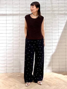 「アイテム（ニット/セーター）」を使った、sayakaさん（レディース・158cm・20代）の夏コーディネート
