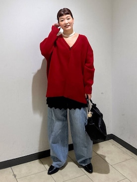 「アイテム（チュニック）」を使った、sayakaさん（レディース・158cm・20代）の冬コーディネート