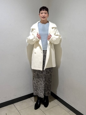 「アイテム（ピーコート）」を使った、sayakaさん（レディース・158cm・20代）の冬コーディネート
