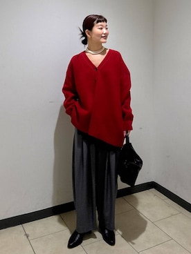 「アイテム（チュニック）」を使った、sayakaさん（レディース・158cm・20代）の冬コーディネート