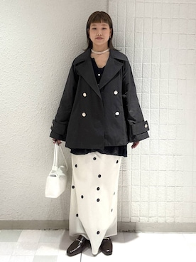 「A part by（アパートバイ）のアイテム（スカート）」を使った、sayakaさん（レディース・158cm）の春コーディネート