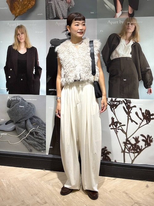 セール】フェイクファーショートベスト（ベスト）｜A part by