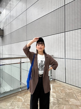 「A part by（アパートバイ）のアイテム（ジャケット/アウター）」を使った、sayakaさん（レディース・158cm）の夏コーディネート