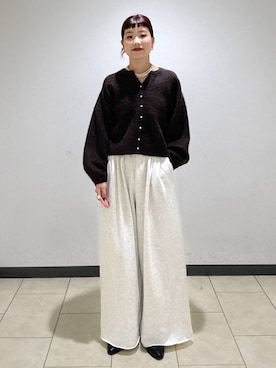 「A part by（アパートバイ）のアイテム（スウェットパンツ）」を使った、sayakaさん（レディース・158cm）の秋コーディネート