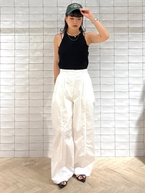 Prada ニットキャミソール 36サイズ PRADA＊Lace top レーストップ＊送料込 (PRADA/キャミソール