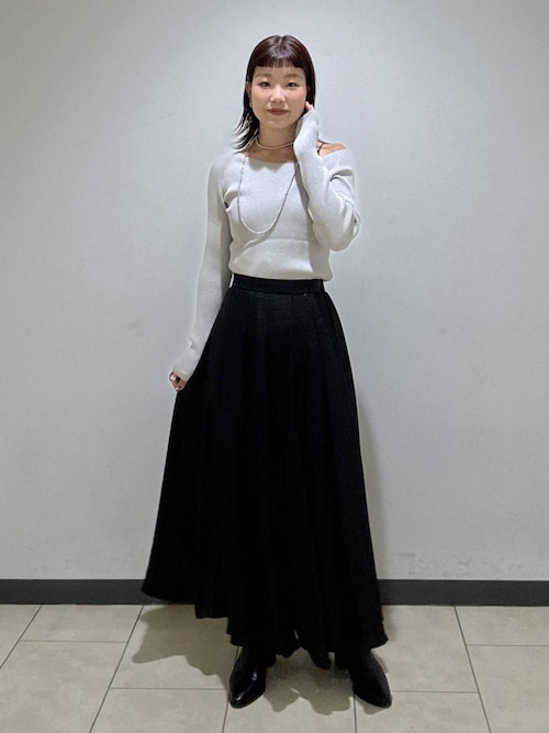 2WAYボートネックプルオーバー_長袖（ニット/セーター）｜A part by