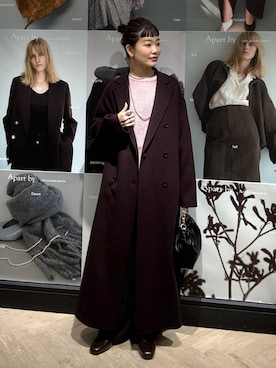 「アイテム（チェスターコート）」を使った、sayakaさん（レディース・158cm・20代）の秋コーディネート