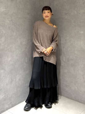 「アイテム（スニーカー）」を使った、sayakaさん（レディース・158cm・20代）の秋コーディネート