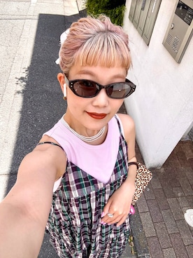 「アイテム（ファッション雑貨）」を使った、sayakaさん（レディース・158cm）の春コーディネート