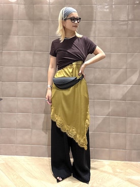 「A part by（アパートバイ）のアイテム（サングラス）」を使った、sayakaさん（レディース・158cm）の夏コーディネート