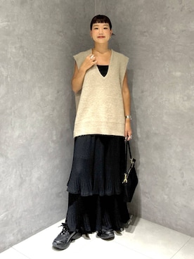 「A part by（アパートバイ）のアイテム（スニーカー）」を使った、sayakaさん（レディース・158cm）の秋コーディネート