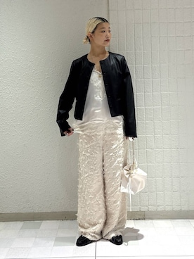 「A part by（アパートバイ）のアイテム（ネックレス）」を使った、sayakaさん（レディース・158cm）の秋コーディネート