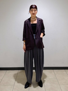 「A part by（アパートバイ）のアイテム（キャミソール）」を使った、sayakaさん（レディース・158cm）の秋コーディネート