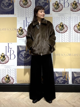 「A part by（アパートバイ）のアイテム（その他アウター）」を使った、sayakaさん（レディース・158cm）の秋コーディネート