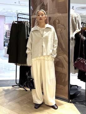 「A part by（アパートバイ）のアイテム（ブーツ）」を使った、sayakaさん（レディース・158cm）の秋コーディネート