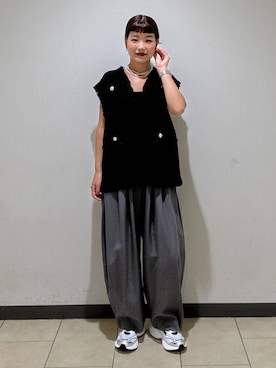 「A part by（アパートバイ）のアイテム（スニーカー）」を使った、sayakaさん（レディース・158cm）の秋コーディネート