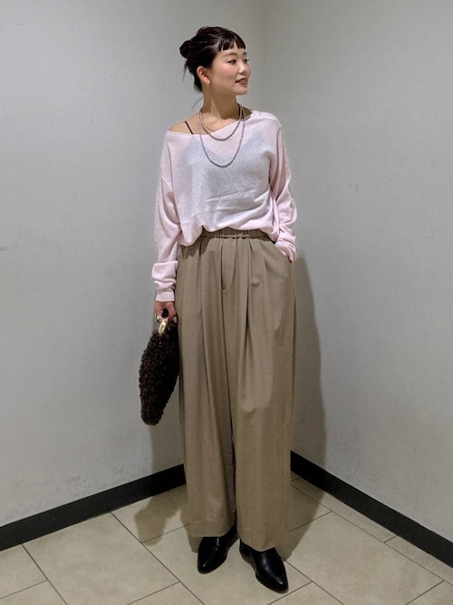 スラックスコクーンボリュームパンツ（スラックス）｜A part by