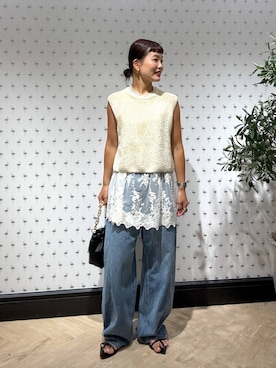 「アイテム（チュニック）」を使った、sayakaさん（レディース・158cm・20代）の夏コーディネート