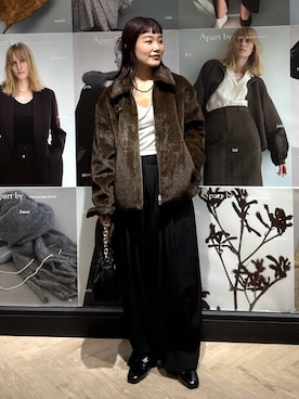 「アイテム（キャミソール）」を使った、sayakaさん（レディース・158cm・20代）の秋コーディネート