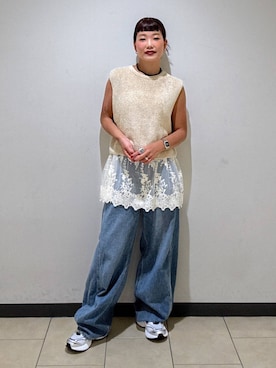 「アイテム（チュニック）」を使った、sayakaさん（レディース・158cm・20代）の秋コーディネート