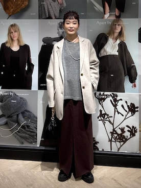 「A part by（アパートバイ）のアイテム」を使った、sayakaさん（レディース・158cm）の秋コーディネート