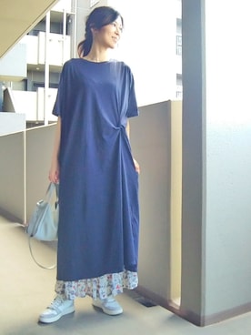 「H&M（エイチ・アンド・エム）のアイテム（スニーカー）」を使った、たま🥚ゆっこさん（レディース・165cm）の夏コーディネート