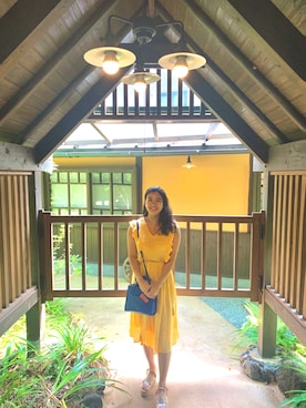 「BEAMS（ビームス）のアイテム（ワンピース）」を使った、まい すぎやまさん（レディース・153cm）の秋コーディネート