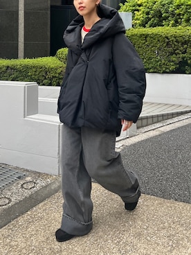 「BLACK BY MOUSSY（ブラックバイマウジー）のアイテム（ジャケット/アウター）」を使った、BLACKBYMOUSSY_staffさん（レディース・158cm）の秋コーディネート
