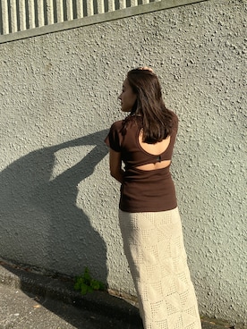 BLACKBYMOUSSY_staffさん（レディース・158cm）の夏コーディネート